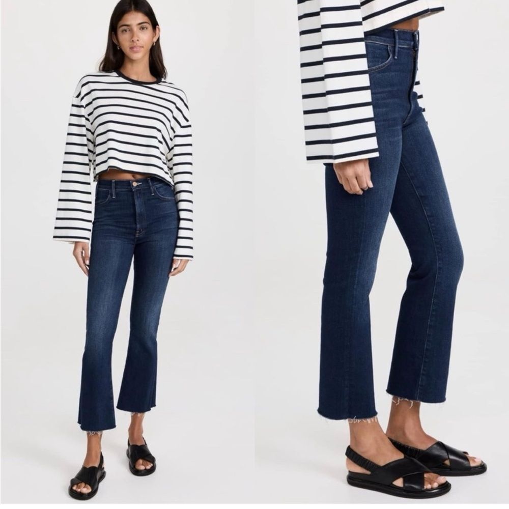 Mother Jeans women's The Hustler Ankle Fray jeans Home Movies size 24